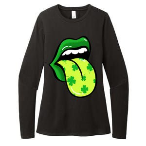 St Patricks Day Irish Lips Womens CVC Long Sleeve Shirt