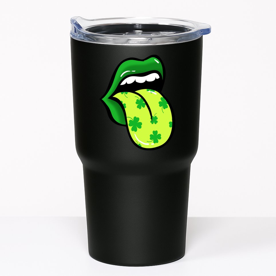 St Patricks Day Irish Lips Tumbler