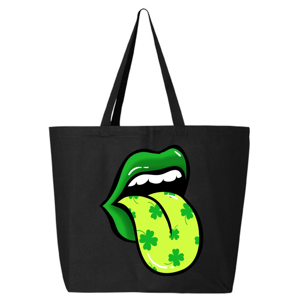 St Patricks Day Irish Lips 25L Jumbo Tote
