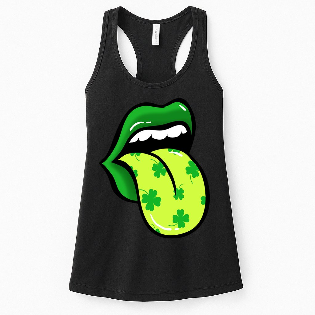 St Patricks Day Irish Lips Womens Tank Top