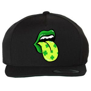 St Patricks Day Irish Lips Wool Snapback Cap