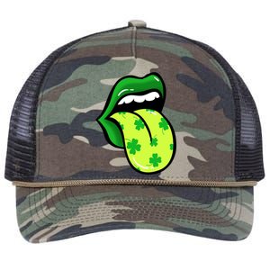 St Patricks Day Irish Lips Retro Rope Trucker Hat Cap