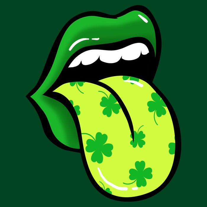 St Patricks Day Irish Lips Cooling Performance Crew T-Shirt