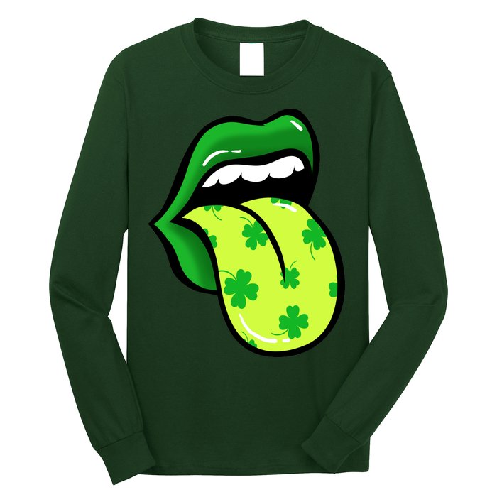 St Patricks Day Irish Lips Long Sleeve Shirt