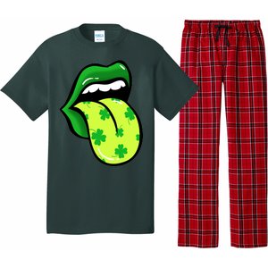 St Patricks Day Irish Lips Pajama Set