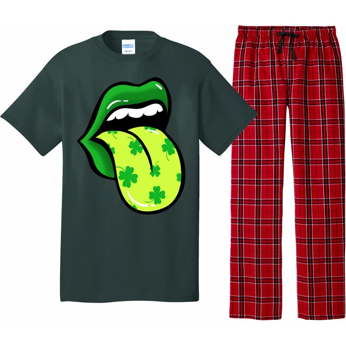 St Patricks Day Irish Lips Pajama Set