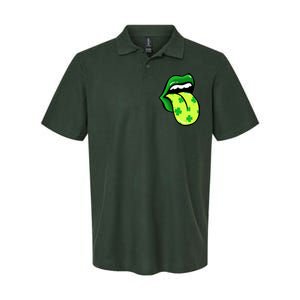 St Patricks Day Irish Lips Softstyle Adult Sport Polo