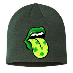 St Patricks Day Irish Lips Sustainable Beanie