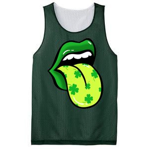 St Patricks Day Irish Lips Mesh Reversible Basketball Jersey Tank