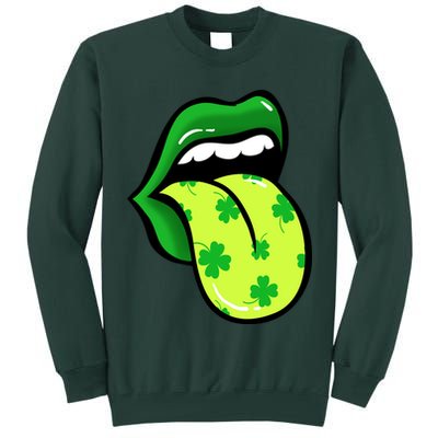 St Patricks Day Irish Lips Tall Sweatshirt