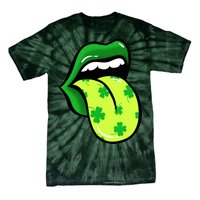 St Patricks Day Irish Lips Tie-Dye T-Shirt