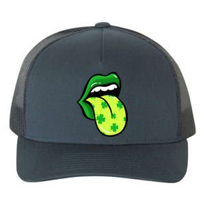 St Patricks Day Irish Lips Yupoong Adult 5-Panel Trucker Hat