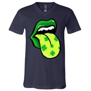 St Patricks Day Irish Lips V-Neck T-Shirt