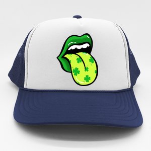 St Patricks Day Irish Lips Trucker Hat