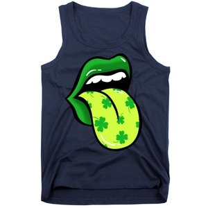 St Patricks Day Irish Lips Tank Top