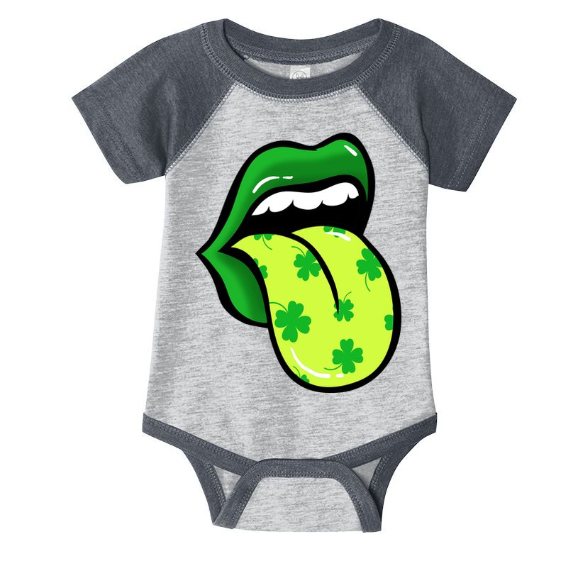 St Patricks Day Irish Lips Infant Baby Jersey Bodysuit