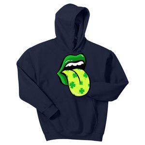 St Patricks Day Irish Lips Kids Hoodie