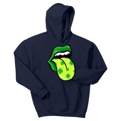 St Patricks Day Irish Lips Kids Hoodie