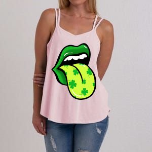 St Patricks Day Irish Lips Women's Strappy Tank