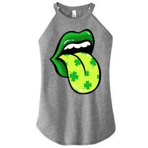 St Patricks Day Irish Lips Women's Perfect Tri Rocker Tank