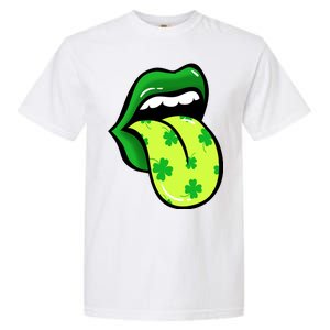 St Patricks Day Irish Lips Garment-Dyed Heavyweight T-Shirt