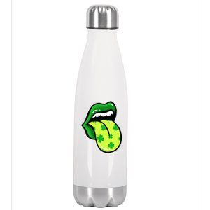 St Patricks Day Irish Lips Stainless Steel Insulated Water Bottle