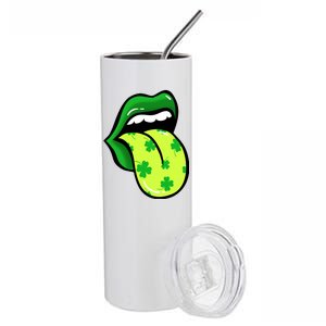 St Patricks Day Irish Lips Stainless Steel Tumbler