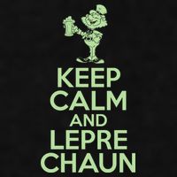 St Patrick's Day Keep Calm And Lepre Chaun  Ladies PosiCharge Tri-Blend Wicking Tank