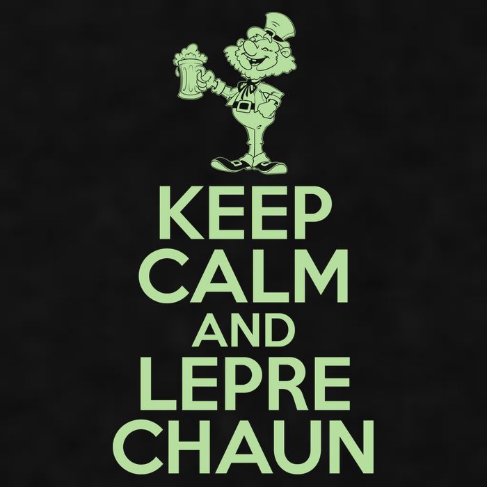 St Patrick's Day Keep Calm And Lepre Chaun  Ladies PosiCharge Tri-Blend Wicking Tank