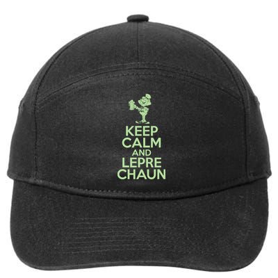 St Patrick's Day Keep Calm And Lepre Chaun  7-Panel Snapback Hat