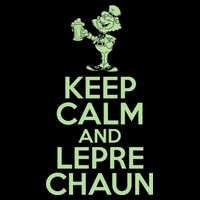 St Patrick's Day Keep Calm And Lepre Chaun  Drawstring Bag