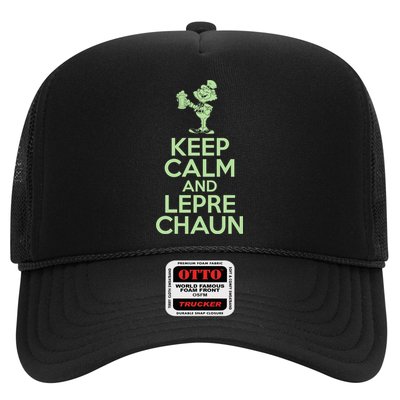 St Patrick's Day Keep Calm And Lepre Chaun  Trucker Hat