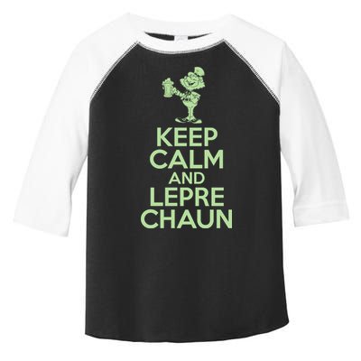 St Patrick's Day Keep Calm And Lepre Chaun  Toddler Fine Jersey T-Shirt