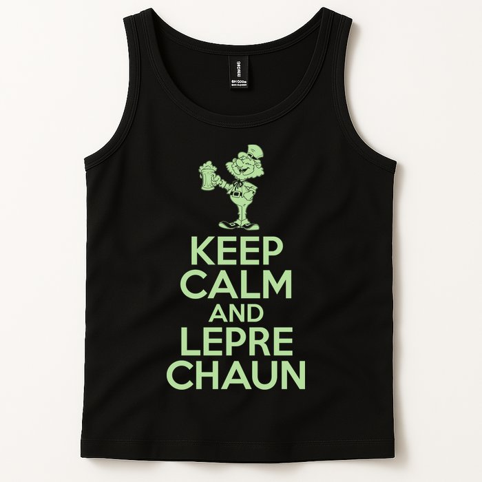 St Patrick's Day Keep Calm And Lepre Chaun  Tank Top