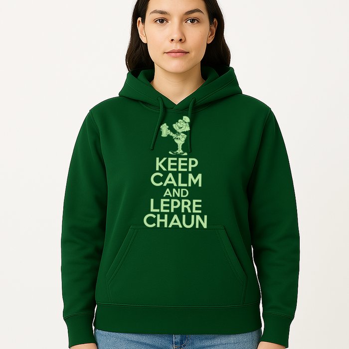 St Patrick's Day Keep Calm And Lepre Chaun  Hoodie