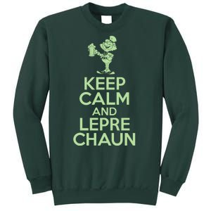 St Patrick's Day Keep Calm And Lepre Chaun  Sweatshirt