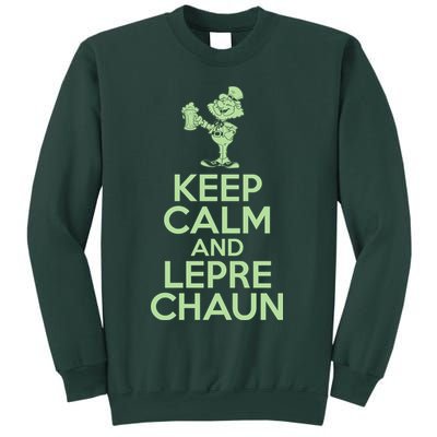 St Patrick's Day Keep Calm And Lepre Chaun  Sweatshirt