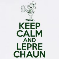 St Patrick's Day Keep Calm And Lepre Chaun  Garment-Dyed Sweatshirt