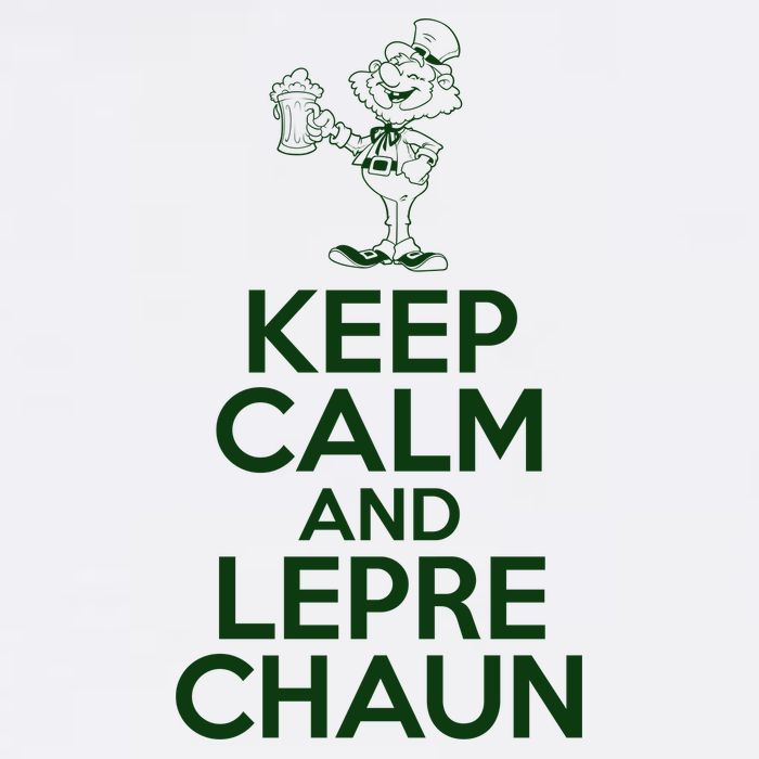 St Patrick's Day Keep Calm And Lepre Chaun  Garment-Dyed Sweatshirt