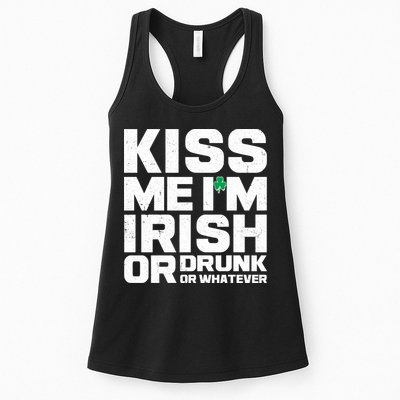 St Patrick's Day Kiss Me I'm Irish Or Drunk Or Whatever Womens Tank Top