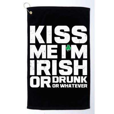 St Patrick's Day Kiss Me I'm Irish Or Drunk Or Whatever Golf Towel