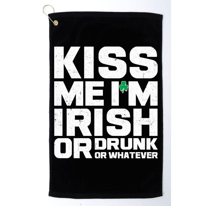 St Patrick's Day Kiss Me I'm Irish Or Drunk Or Whatever Golf Towel