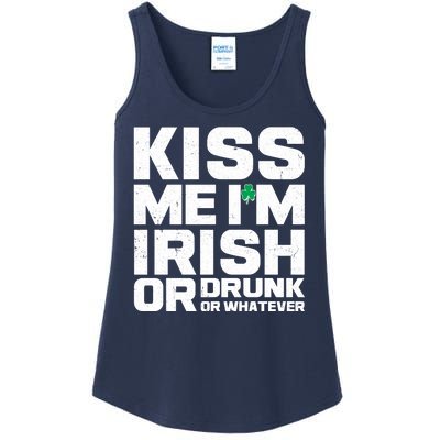 St Patrick's Day Kiss Me I'm Irish Or Drunk Or Whatever Ladies Essential Tank