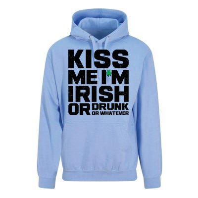 St Patrick's Day Kiss Me I'm Irish Or Drunk Or Whatever Unisex Surf Hoodie