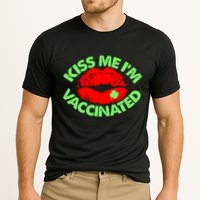 St Patrick's Day Kiss Me I'm Vaccinated Lipstick Shamrock Cooling Performance Crew T-Shirt