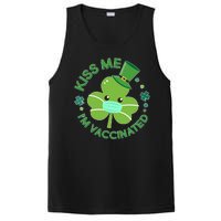 St Patrick's Day Kiss Me I'm Vaccinated Shamrock PosiCharge Competitor Tank