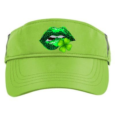 St Patrick's Day Leopard Print Lipstick Shamrock Adult Drive Performance Visor