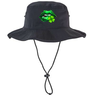 St Patrick's Day Leopard Print Lipstick Shamrock Bucket Hat
