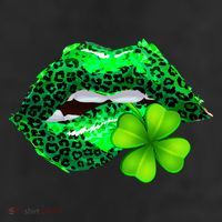 St Patrick's Day Leopard Print Lipstick Shamrock Tumbler