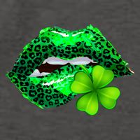 St Patrick's Day Leopard Print Lipstick Shamrock Vector Backpack